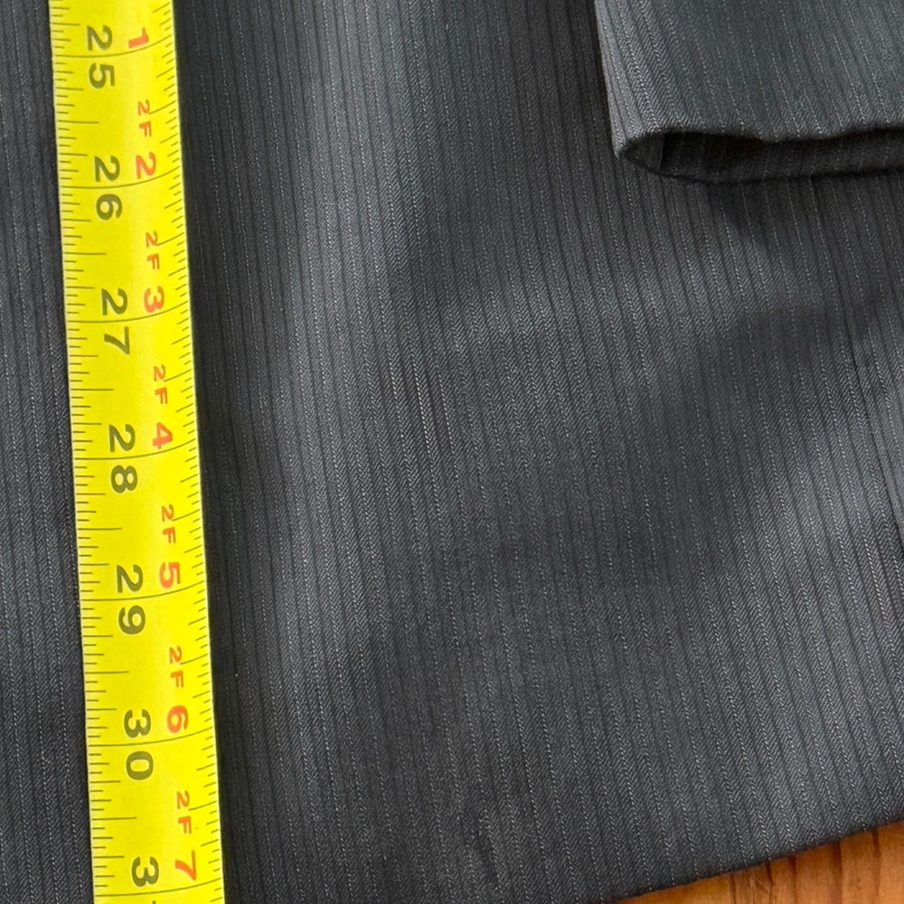 Ralph Ralph Lauren Mens 46R Wool Pinstripe Blazer Jacket Black Dillard's Gray - Picture 6 of 12